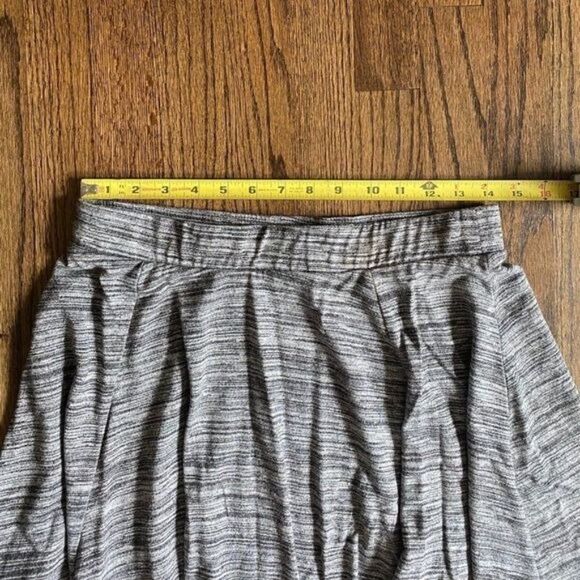 Forever 21 Large Gray Space Dye Flared Mini Skirt Short Soft Casual Festival - Picture 4 of 5